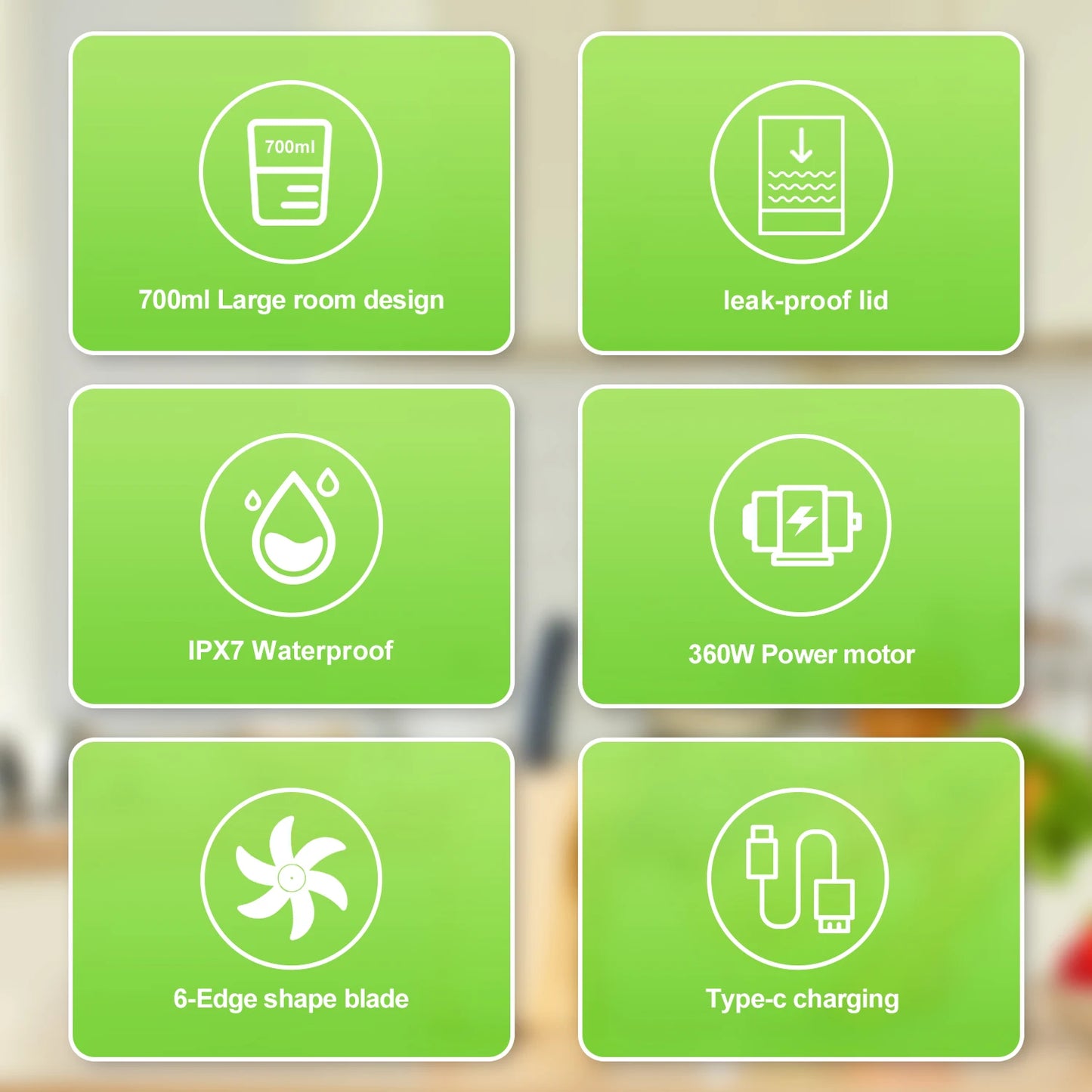 700ML USB Fresh Fruit Blender