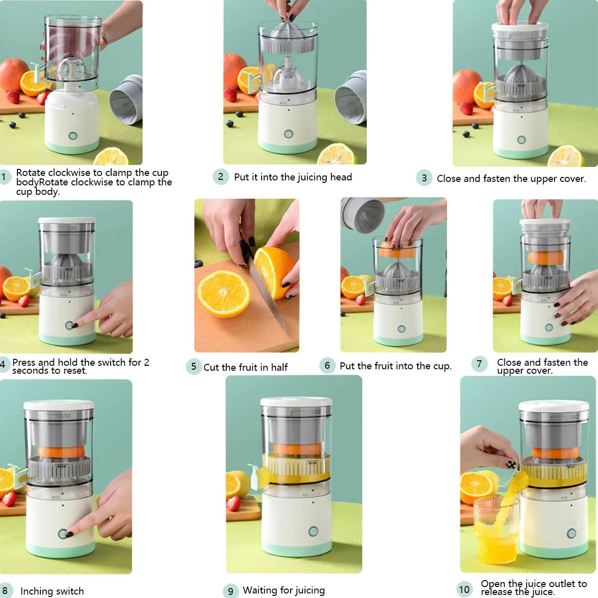 USB Rechargeable Citrus Juicer